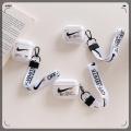 【Funny Bunny Toy Store】AJ lanyard Off-White AirPods 3 case 2021 1 pro Cases Soft Cover Drop with strap. 