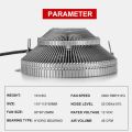 CPU Cooler 3 Pin 1800RPM Quiet PC Radiator Fan for Intel AMD 775 1150 1151 1155 Silent Ventilador for Intel Socket LGA. 
