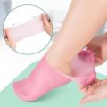 Silicone Gel Heel Pad Socks For Pain Relief And Anti Crack Heels. 