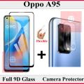Oppo A95 Glass Protector 5D|10D|11D|21D|9D Glass Full Coverage + Back Rear Camera Protector 9H Gorilla Flexible Protection For Oppo A95. 