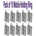 Pack Of 10 360 Rotating Mobile Holding Ring - Silver. 