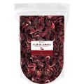 Hibiscus Tea 50gm Dried Hibiscus Flower Perfect for Hibiscus Tea loose leaf, Flor de Jamaica, Cut and Sifted Packaged in Resealable Bag Hot & Iced Tea, Whole Flowers and Petals.. 