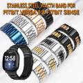 Stainless Steel Metal Watch Band For FITBIT Versa 3 and FITBIT Sense Smart Watch. 