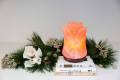 250 million year old salt from the Himalayan Mountains d'aplomb 100% Authentic Natural Himalayan Salt Lamp Hand Carved Flower Rose Pink Crystal Rock Salt. 
