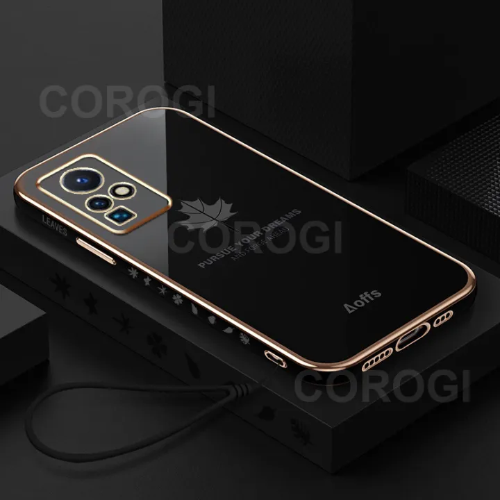 COROGI%20for%20Infinix%20Zero%20X%20Neo%20Back%20Cover%20with%20Lanyard%20Luxury%20Plating%20Maple%20Leaf%20Stylish%20Fancy%20Case%20Soft%20Silicone%20Square%20Mobile%20Phone%20Cases%20Pouch%20for%20Girls%20Boys%20-%20Image%202