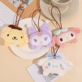 【ETOP】Cute Cartoon Sanrio Melody Name Distinction Plush Pendant Name Tag Canvas Bag Schoolbag Pendant. 