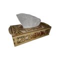 Customizable Fancy Tissue box holder for room, office table tissue paper box, Tissue box holder for car, wooden tissue paper box, Tissue box holder for kitchen, laser cur tissue box- Lyallpur store. 