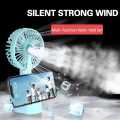 KINZO   Colling Mist Spray Fan With mobile holder   Mini Portable Handheld Water Mist Spray Cooler USB Rechargeable Cooling Fan with mobile stand option. 