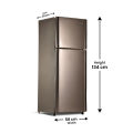 PEL Refrigerator Life Pro Series - 7 Cubic Feet Capacity -PRLP 2000 Metallic Golden/Grey - (100% Copper  Condenser)10 Years Brand warranty. 