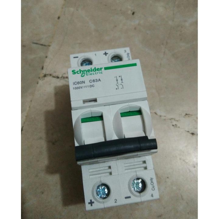 Sehneider Electric IC60N C63A 1000v DC Breaker