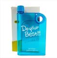 Ultra Slim Flat Stylish Notebook Water Bottle 350 ml for Home Office and Travelling Multi usage. 