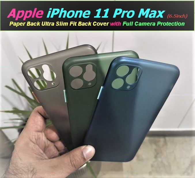 PaperBack For iPhone 11 Pro MAX (6.5inch) Ultra Slim Fit Back Cover with Full Camera Protection