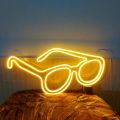 Glasses Shape Neon Light Sign For Glasses Shop Decoration. 