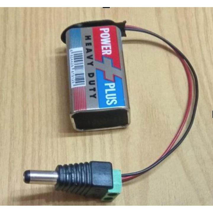 Arduino portable power supply 9V battery clip and dc jack