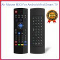 MX3 - Air Mouse Remote - For Android Tv Box, Television & Computer - Smart Air Fly Mouse - Mini Keyboard - Built-in QWERTY Keyboard - Universal 3 in 1 Smart TV Box Remote working all Android Box. 