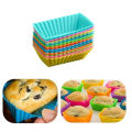 12PCS Freshware Silicone Baking Cups Reusable Cupcake Muffin Cups Cake Molds. 