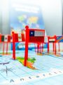 Odeez Wooden World Map With Recognition 30 Countries Flags - country name population currency national animal - for boys and girls  learning purpose high quality wood toy. 