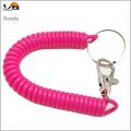 Spring Key Chain with Keyring Keys Fishing Tools Spring Safety Rope. 