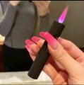 Debang Internet Celebrity Best-Seller on Douyin Gradient Color Metal Windproof Red Flame Lighter Creative Gift Lighter Wholesale. 