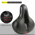 Bicycle Seat, Big Butt Saddle Bicycle Saddle, Mountain Bike Seat Bicycle Accessories Shock Absorber, Spring Saddle Bike thickened Soft Comfortable Breathable Hollow Cycling Seat. 