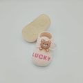 Baby Soft Booties with Teddy Bear Clip – Anti-Slip Sole – Warm Winter Crib Shoes. 