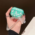 【NShisasN】Crystal Butterfly Pendant Bead Bracelet Earphone Case for Apple airpods 1/2 /3 For Airpods Pro 2nd Earphone Case With Keychain. 