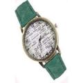 Leather Jeans Party Wear Gift Vtage Casual Newspaper Analog School College Watch Unisex. 