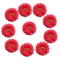 10 Pieces Handmade 7cm Large Artificial Gerbera Silk Daisy Flowers Heads DIY Scrapbooking Flower Kiss Ball For Wedding Party Home Decorations. 
