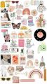 AESTHETIC JOURNALING STICKERS SHEET / AESTHETIC UNCUT STICKERS. 