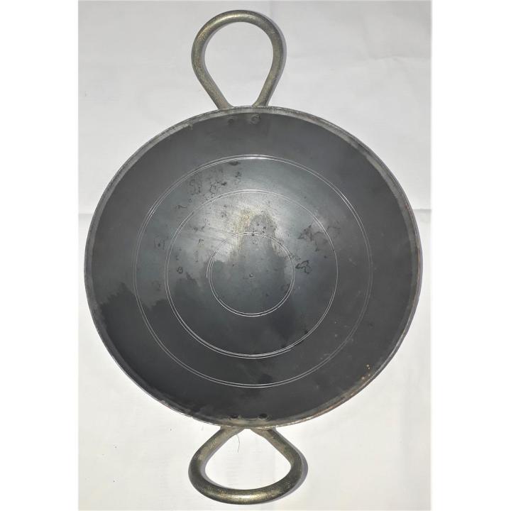 Wok Metal Wok Iron Karahi Black Strong Metal Sheet Wok For Cooking Fryiny