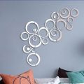 24pcs/lot Wall Art Acrylic Mirror Surface Polka Dots Circle Wall Stickers For Kids Baby Rooms Home Decor Round Wall Decals DIY Art Mural. 