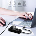 USB HUB 3.0 - 4 port Super Speed Data Transfer up to 5Gbps Fast Speed Charging Multiple Expansion USB Port Adapter Extension With LED Light USB HUB For PC / Windows / Computer / Laptop. 