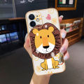 YIWESAN For vivo Y55s 5G Case Thin Side Edge Square New Design Phone Cases Plating Pattern Cartoon Fashion Lion Silicone Casing Full Back Cover Camera Protection Shockproof Softcase. 