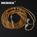 NICEHCK C8-1 8 Core Silver Plated and Copper Mixed Earphone Cable 3.5/2.5/4.4mm MMCX/NX7 Pro/QDC/0.78mm 2Pin. 