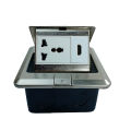 Clopal Silver Square Pop-Up Floor Multi + HDMI Socket With Box. 