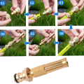 Brass Heavy Duty Hose Nozzle, High Pressure Hose Nozzle Heavy Duty, Adjustable Twist Pressure Sprayer (Nozzle). 