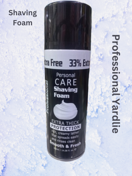 Yardlie Professional Shaving Foam Personal Care  Extra Thick Protection Rich Creamy lather that spreads easily and rinses clean Smooth & Fresh - High Quality