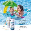 ADVANCED™ 6 in 1 Pool Test Strips 50 Counts Swimming Pool Hot Tub Spa Water Quality Testing for Total Chlorine / Free Chlorine / Bromine / Total Hardness / pH Paper Strips / Cyanuric Acid / Total Alkalinity Meter. 