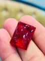 Anari Yaqoot Original Stone Red for ring Gemstone Garnet Stone Square Shape 11.5 Grams. 