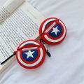 【NShisasN】Marvel Captain America Silicone Case For Airpods Pro Case Bluetooth Case for Airpod 1 2 For Air Pods Pro Earphone Accessories. 