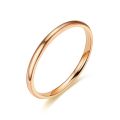 Fashion Jewelry 2mm Titanium Steel Thin Dome Ring For Wedding Stainless Steel Multi Color Circle Smooth Glossy Couple Ring. 