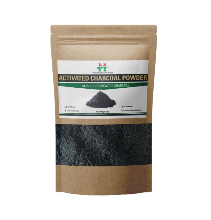 Theeth Whitening Powder | Charcoal theeth whitening powder (50g)| Husnain Organic Store | Charrcoal Powder 50g | Teeth Whitening-Food Grade Teeth whitening