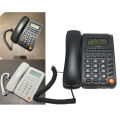 30 Days Warranty Loud Speaker Telephone Set Landline Caller ID Display Desktop Home Hotel Wired Office Landline Telephone Phone LCD Display Screen Redial Flash and Pre Dialing Function Wall Mountable Black Or White. 