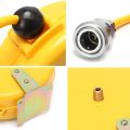 Mini Air Hose Reel with 1/4" x 26 ft Automatic Retractable Rubber Hose, Mini Telescopic Drum Hose PU Tube OD 8MM ID 5MM 1/4" Air Inlet. 