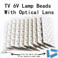 【3C VictoryEagle Store】6V SMD Lamp With Optical Lens Fliter for 32-65inch LED Backlight Strip TV LED Backlight strip 3V with Cable. 