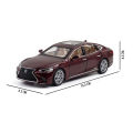 Lexus Die Cast Car Model 4 Door Open With Trunk & Bonult - 1:32 Scale – Toys For Boys - Brown. 