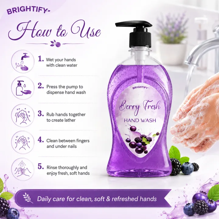 Brightify%20Berry%20Fresh%20Hand%20Wash%20500ml%20%7C%20Long%20Lasting%20Berry%20Fragrance%20%7C%20Moisturizing%20Vitamin%20E%20Liquid%20Hand%20Wash%20-%20Image%202