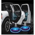 2PCS LED Car Door Logo Projector Lights for Toyota – Ghost Shadow Welcome Lights, Custom Logo Projection Step Lamps, Universal Courtesy Door Light Kit, Easy Installation Auto Accessories. 