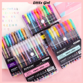 Neon Color Glitter Metallic Gel Pen Pack of 12 diffrent colors. 