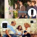 Wireless Solar Doorbell Solar Power Charging Doorbells Chime Kit IP65 Waterproof US Plug. 
